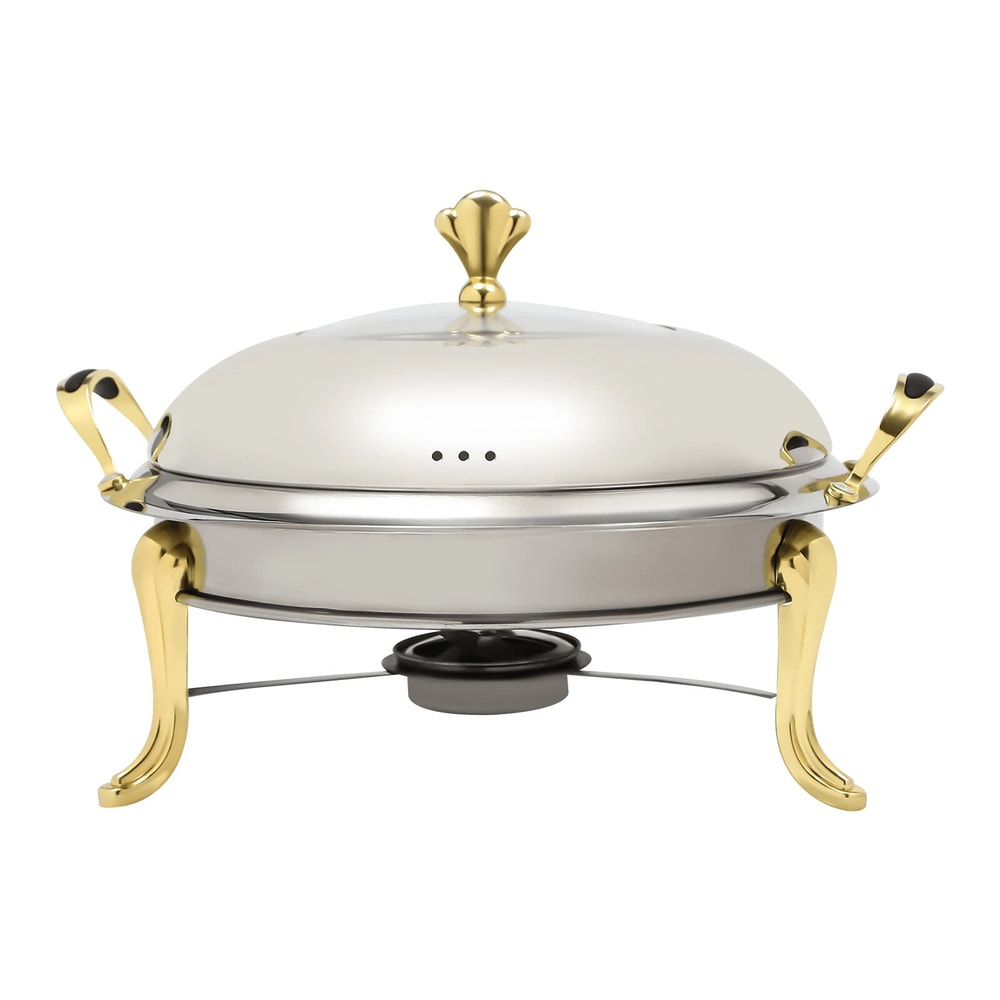 Gold Stainless Steel Chafing Dish Set With Lid For Buffet Catering 2