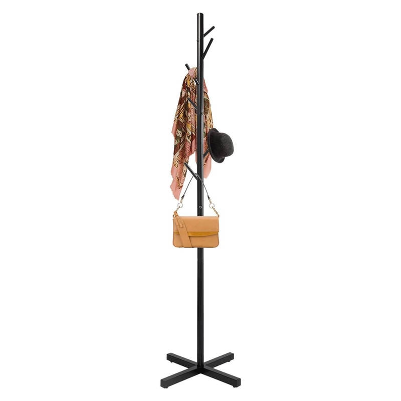 7 Hook Freestanding Coat Rack With Umbrella Holder For Entryway Storage 5