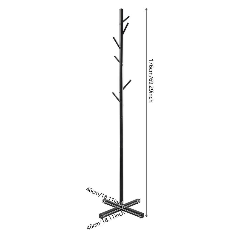 7 Hook Freestanding Coat Rack With Umbrella Holder For Entryway Storage 7