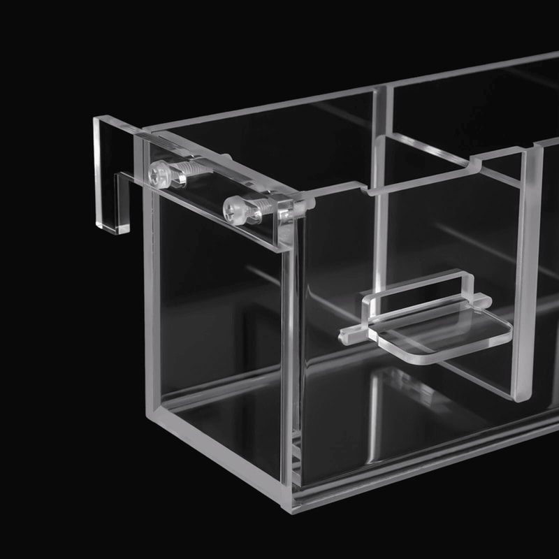 6 Grid Transparent Acrylic Aquarium Filter Box For Fish Tanks 1