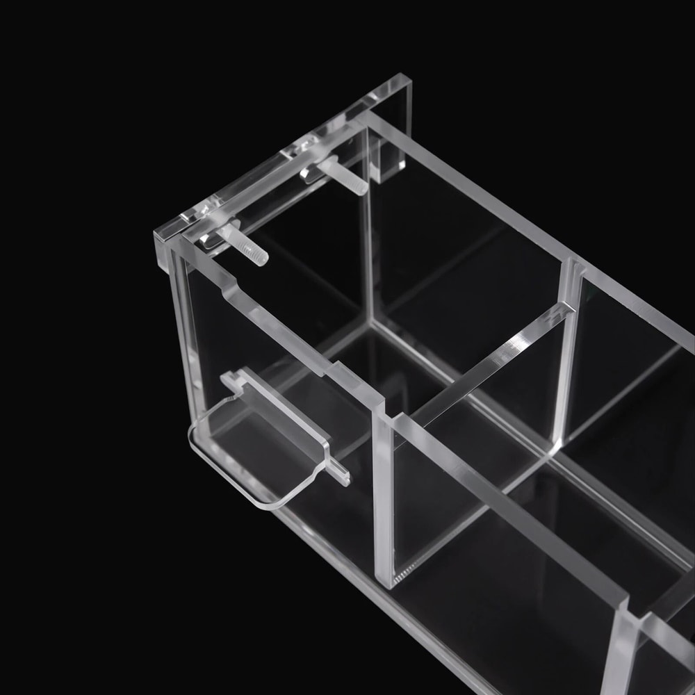 6 Grid Transparent Acrylic Aquarium Filter Box For Fish Tanks 3