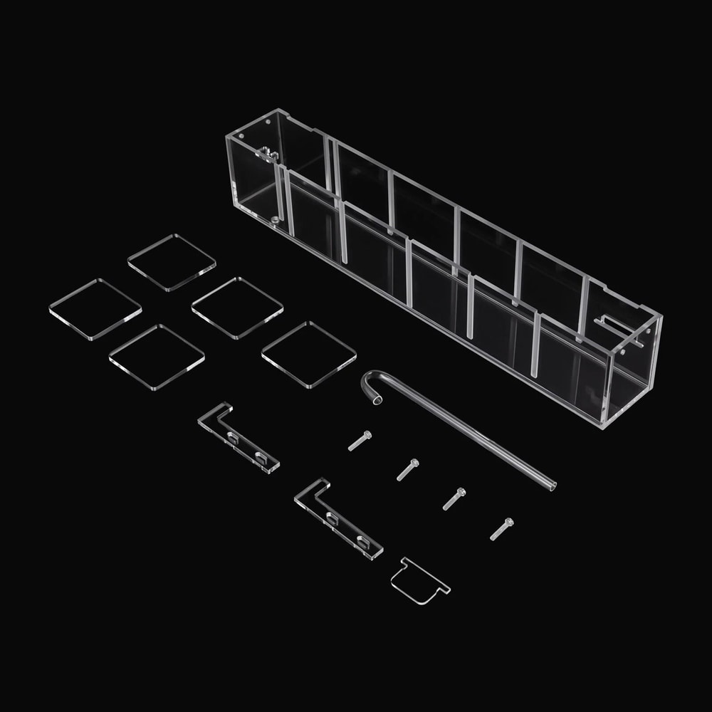 6 Grid Transparent Acrylic Aquarium Filter Box For Fish Tanks 7