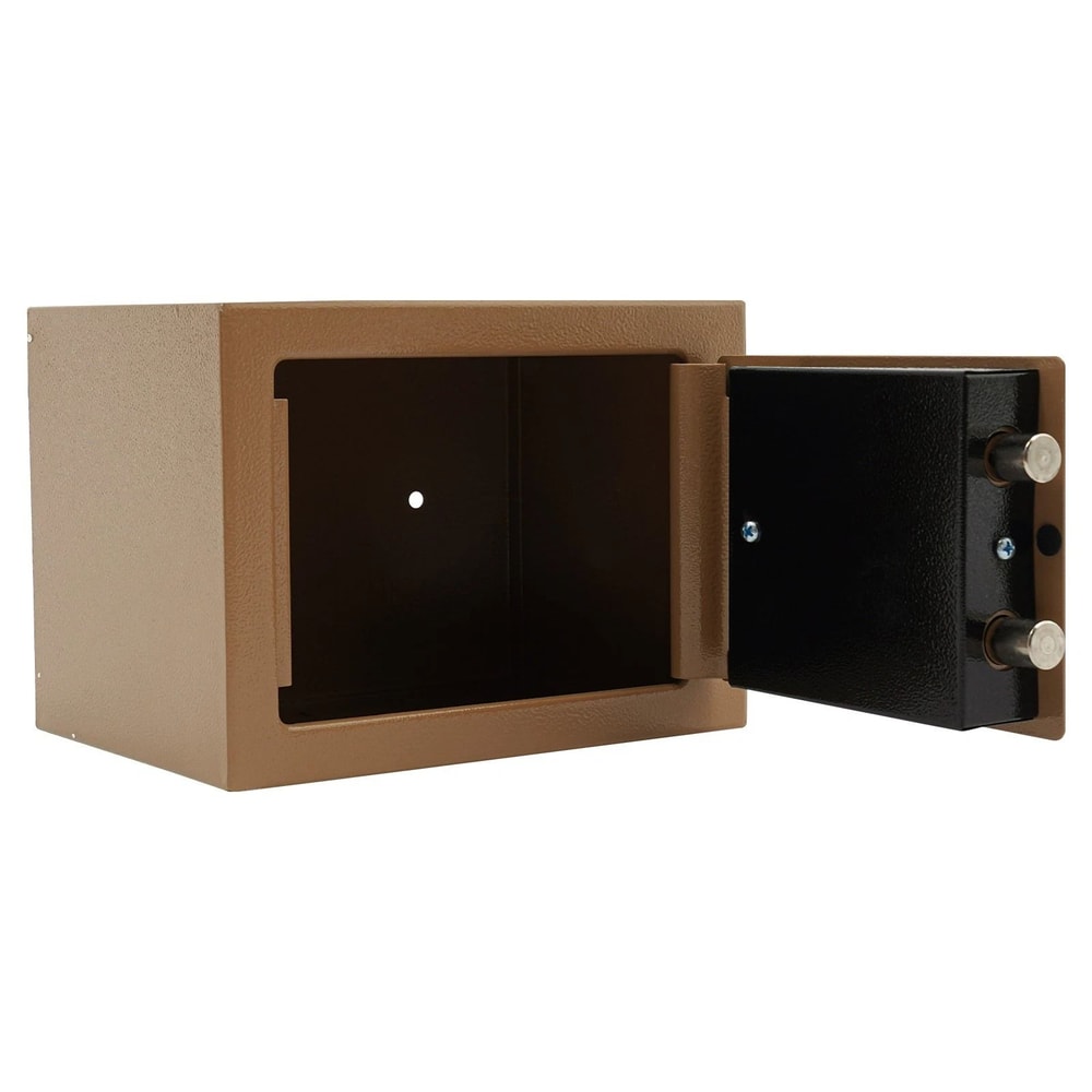 Gold Small Safe Box With Drop Slot For Cash Money And Cabinet Storage 5