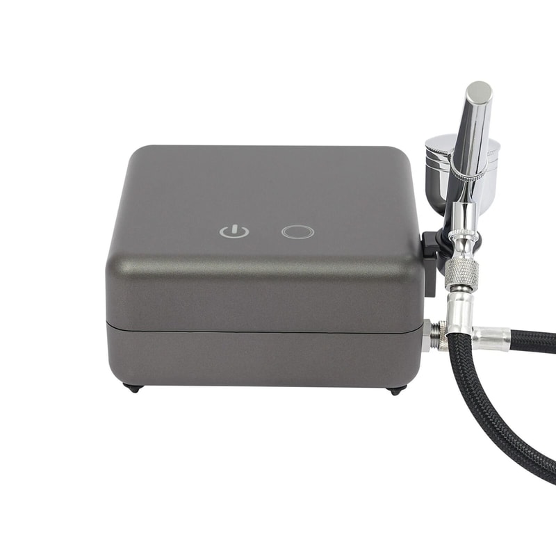 High Pressure Airbrush Kit With Compressor For Art Nails Cakes And Model Painting 7
