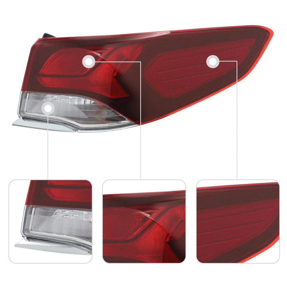 Right Halogen Tail Light For Hyundai Sonata Passenger Side 11