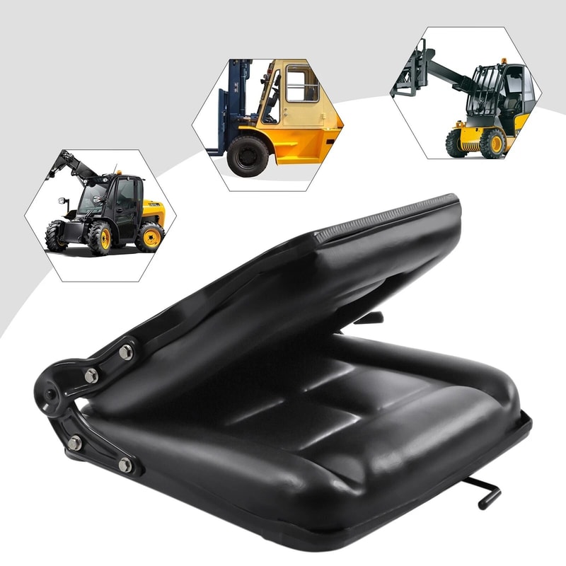 Comfort Suspension Forklift Seat Black Driver Side Tractor Truck Seat Replacement 10