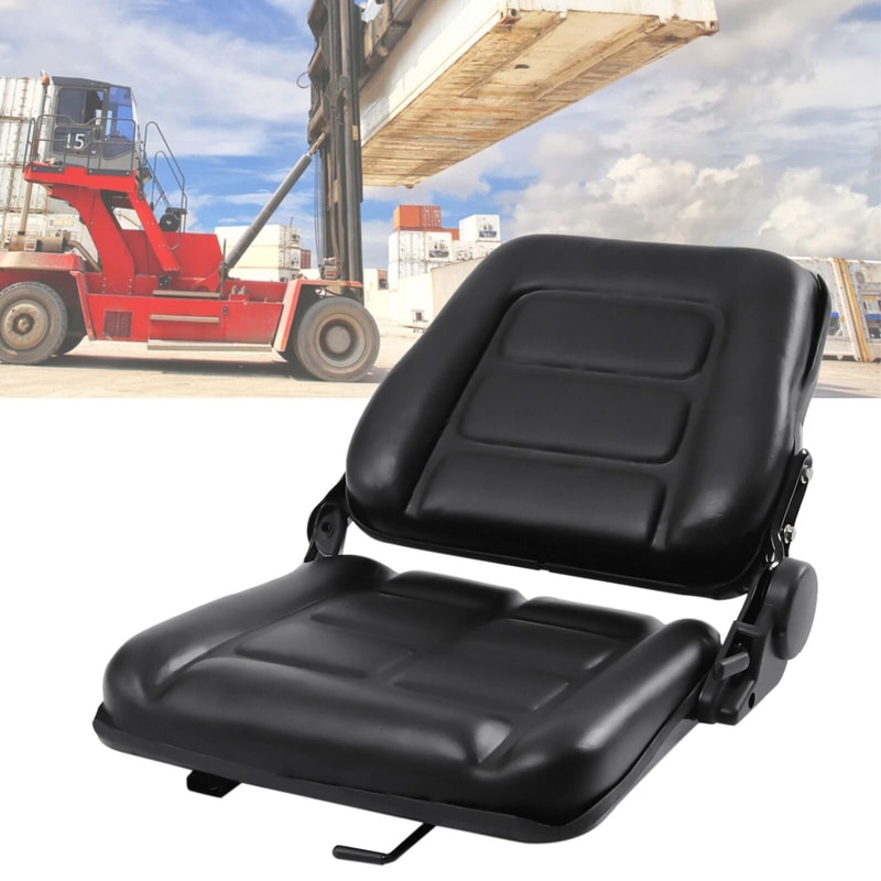 Comfort Suspension Forklift Seat Black Driver Side Tractor Truck Seat Replacement 11