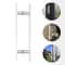 Modern Stainless Steel Sliding Barn Door Handles Pair For Push Pull Entry Doors 14