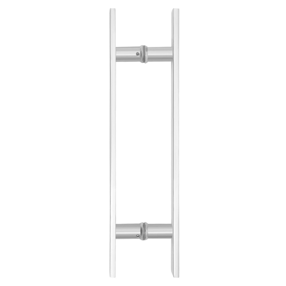Modern Stainless Steel Sliding Barn Door Handles Pair For Push Pull Entry Doors 7