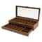 2 Tier Knife Display Case With Lock Glass Lid Knife Storage Box For Collectors 10