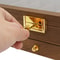 2 Tier Knife Display Case With Lock Glass Lid Knife Storage Box For Collectors 2