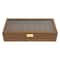 2 Tier Knife Display Case With Lock Glass Lid Knife Storage Box For Collectors 4