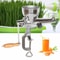 Stainless Steel Manual Wheatgrass Juicer Hand Crank Fruit Vegetable Extractor 0