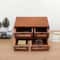4 Drawer Wooden Desk Organizer Desktop Storage Cabinet For Office And Vanity 11