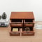 4 Drawer Wooden Desk Organizer Desktop Storage Cabinet For Office And Vanity 11
