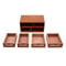 4 Drawer Wooden Desk Organizer Desktop Storage Cabinet For Office And Vanity 12