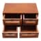 4 Drawer Wooden Desk Organizer Desktop Storage Cabinet For Office And Vanity 5