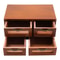 4 Drawer Wooden Desk Organizer Desktop Storage Cabinet For Office And Vanity 5