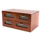 4 Drawer Wooden Desk Organizer Desktop Storage Cabinet For Office And Vanity 8