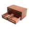4 Drawer Wooden Desk Organizer Desktop Storage Cabinet For Office And Vanity 9
