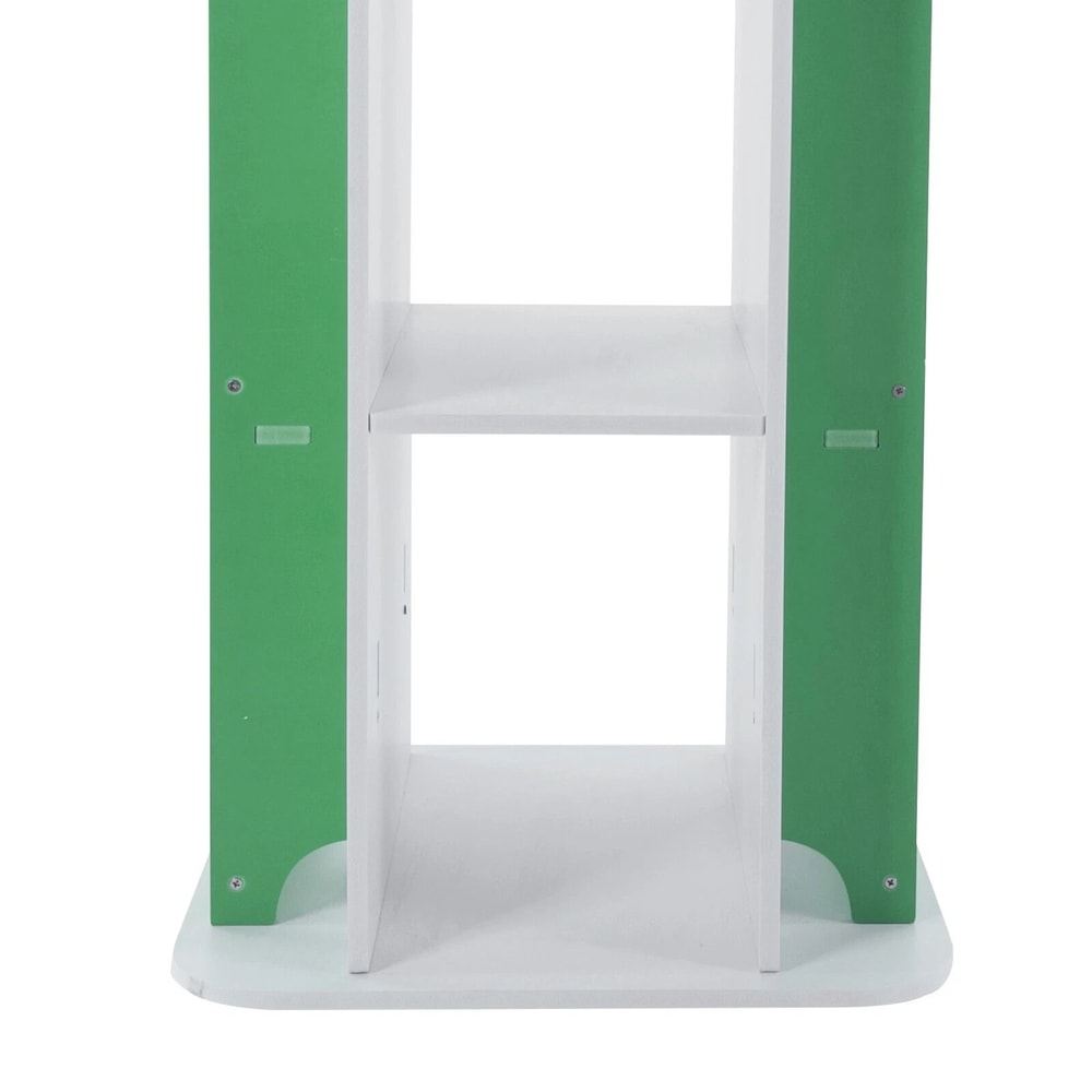 Rotating Bookshelf 4 Tier Freestanding Display Rack For Small Spaces 5