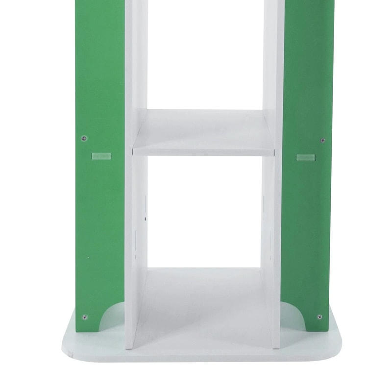 Rotating Bookshelf 4 Tier Freestanding Display Rack For Small Spaces 5