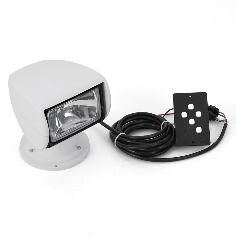 Marine Searchlight Remote Control Boat Spotlight 360 Rotate Halogen Lamp 3