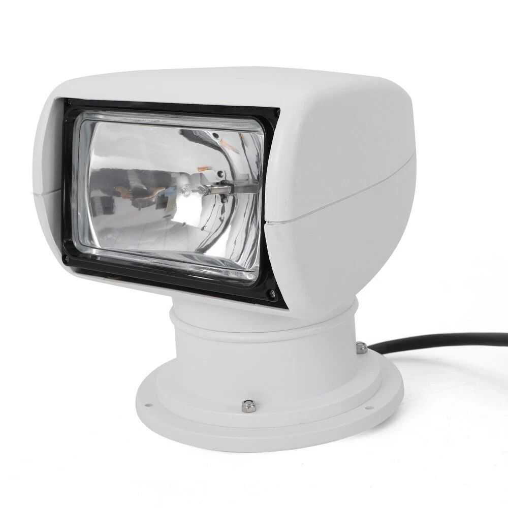 Marine Searchlight Remote Control Boat Spotlight 360 Rotate Halogen Lamp 5