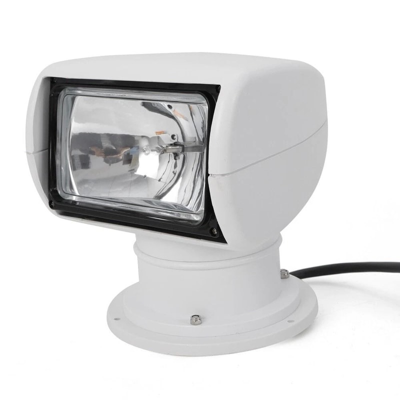 Marine Searchlight Remote Control Boat Spotlight 360 Rotate Halogen Lamp 13