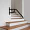 Wall Mounted Handrail For Outdoor Steps Black Steel Stair Safety Rail 0