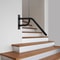 Wall Mounted Handrail For Outdoor Steps Black Steel Stair Safety Rail 0