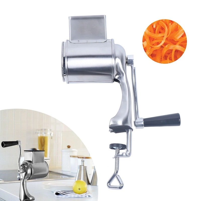 Manual Coconut Shredder Rotary Cheese Grater Stainless Steel Vegetable Grinder 0