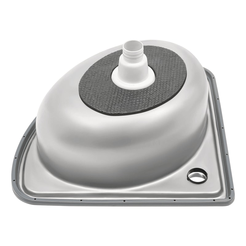 Stainless Steel Wall Mount Corner Bathroom Sink With Overflow For Small Spaces 3
