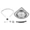 Stainless Steel Wall Mount Corner Bathroom Sink With Overflow For Small Spaces 5