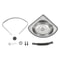 Stainless Steel Wall Mount Corner Bathroom Sink With Overflow For Small Spaces 5