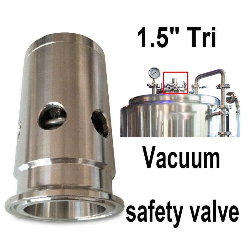 Tri Clamp Valve Stainless Steel Sanitary Vacuum Pressure Relief Safety Valve 4