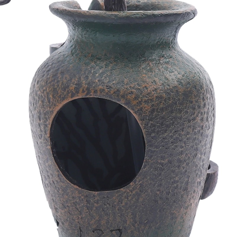 Indoor Water Fountain Flower Vase Tabletop Fountain For Feng Shui Decor 5