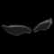 Toyota Corolla Headlight Lens Cover Pair Clear Left Right Replacement 4