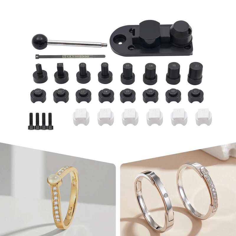 Tabletop Ring Bending Tool Jewelry Ring Bender For Soft Metal Bands 9