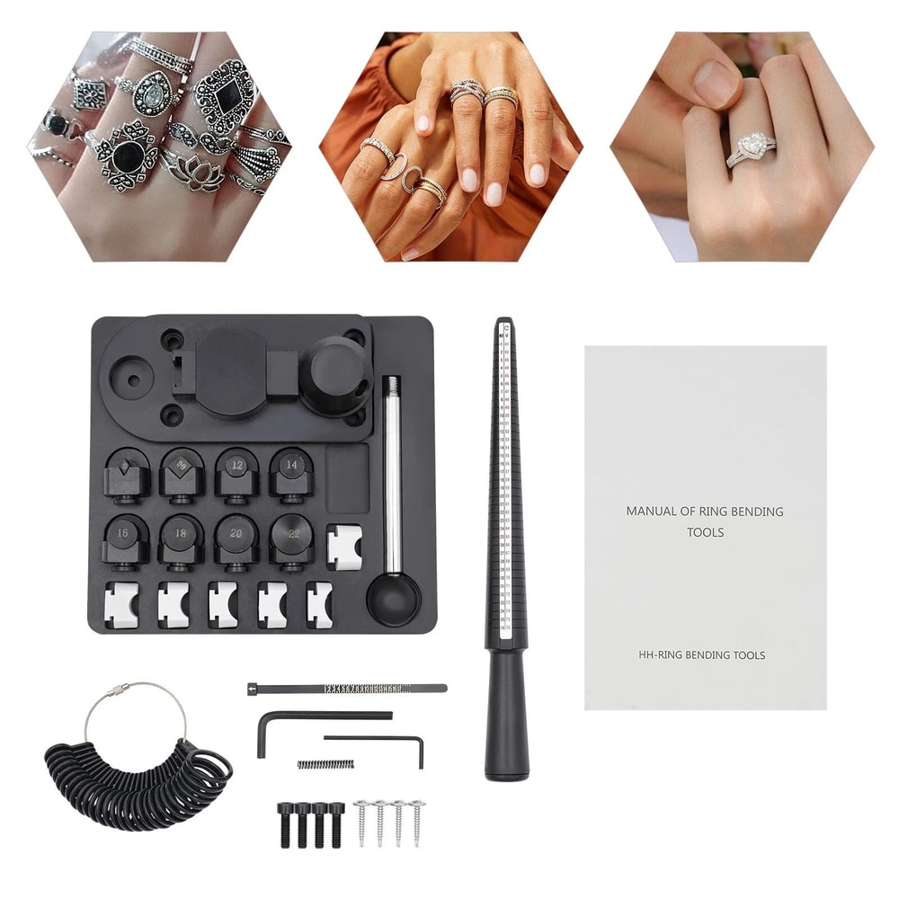 Tabletop Ring Bending Tool Jewelry Ring Bender For Soft Metal Bands 10