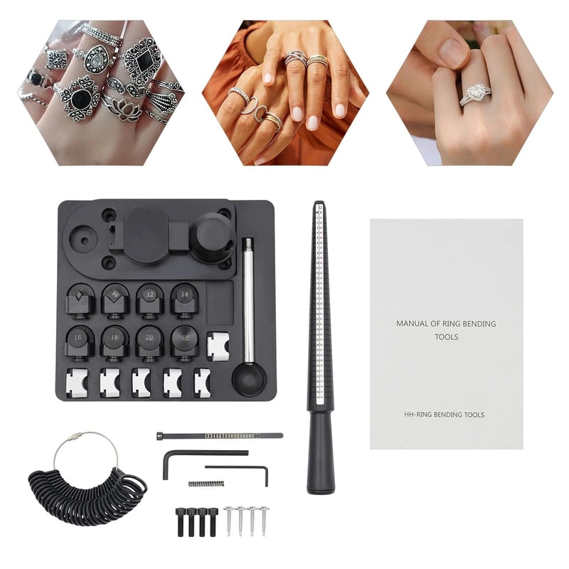 Tabletop Ring Bending Tool Jewelry Ring Bender For Soft Metal Bands 10