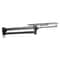 Adjustable Pull Out Closet Rod Black Wardrobe Clothes Hanger Rail 10