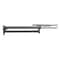 Adjustable Pull Out Closet Rod Black Wardrobe Clothes Hanger Rail 12
