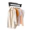 Adjustable Pull Out Closet Rod Black Wardrobe Clothes Hanger Rail 13