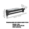 Adjustable Pull Out Closet Rod Black Wardrobe Clothes Hanger Rail 15