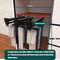 Adjustable Pull Out Closet Rod Black Wardrobe Clothes Hanger Rail 16