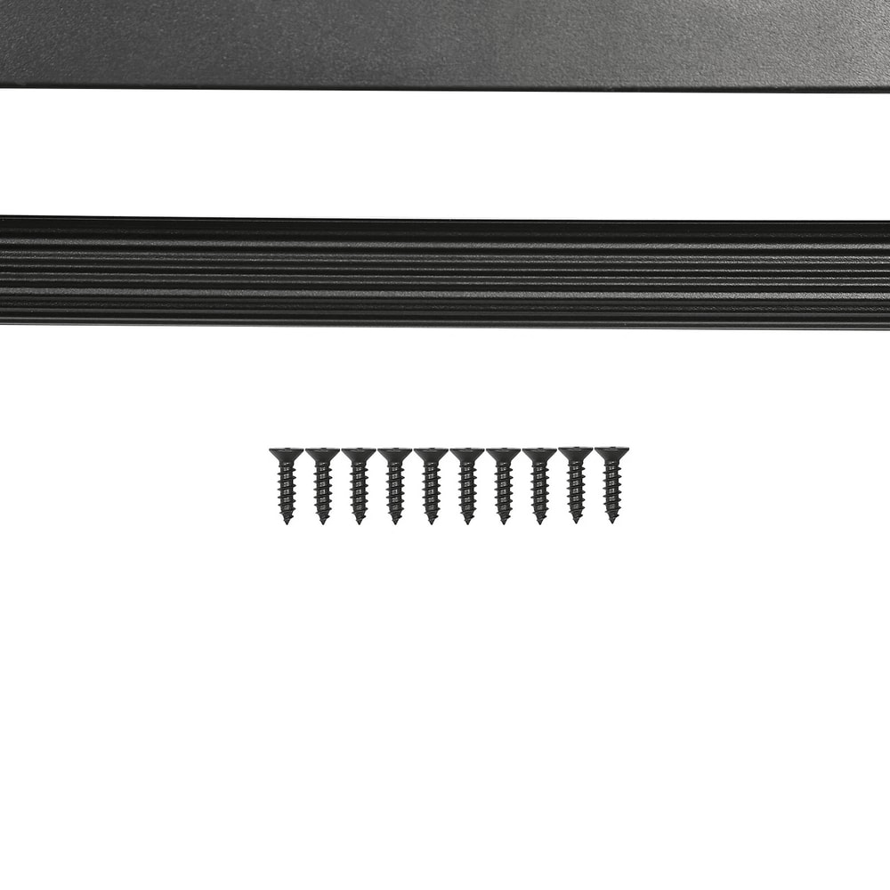 Adjustable Pull Out Closet Rod Black Wardrobe Clothes Hanger Rail 7