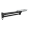 Adjustable Pull Out Closet Rod Black Wardrobe Clothes Hanger Rail 9