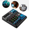 Channel Bluetooth Audio Mixer USB DJ Sound Console For Live Streaming And Studio Recording 1