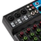 Channel Bluetooth Audio Mixer USB DJ Sound Console For Live Streaming And Studio Recording 6